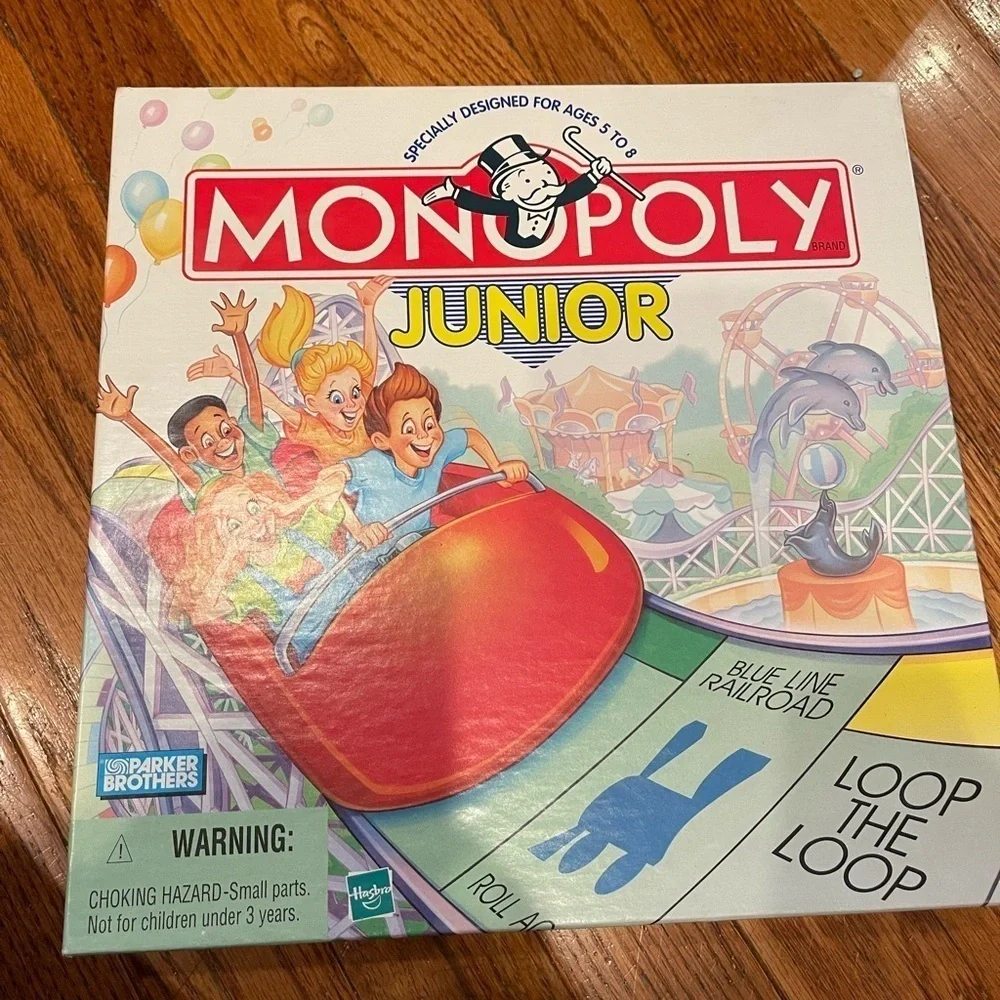 Monopoly Rollercoaster Junior Board Game by Hasbro 1999